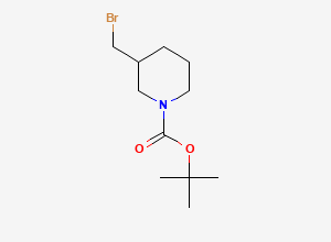Two-dimensional chemical structure of 1-Boc-3-bromomethylpiperidine