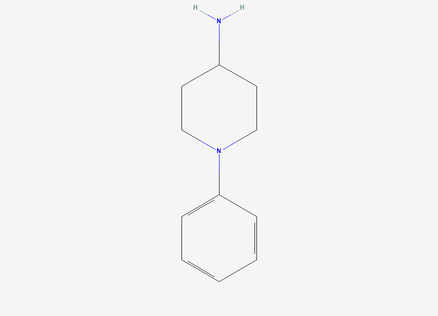 Two-dimensional chemical structure of 1-Phenylpiperidin-4-amine