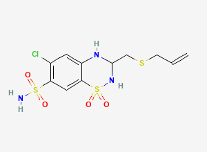Two-dimensional chemical structure of Althiazide, CAS 5588-16-9