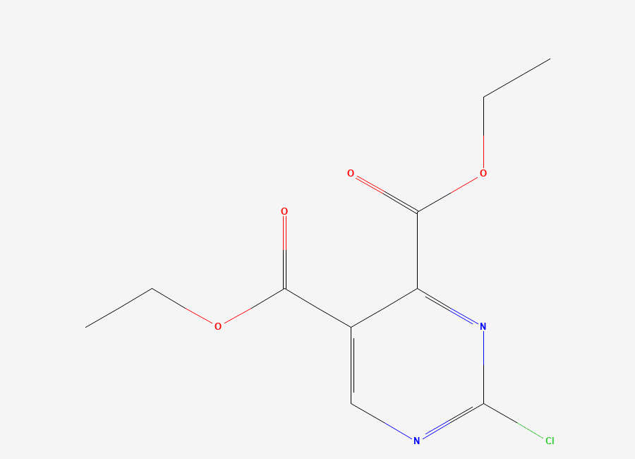 Two-dimensional chemical structure of Diethyl 2-chloropyrimidine-4,5-dicarboxylate