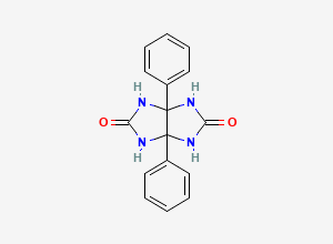 Two-dimensional chemical structure of Phenytoin EP Impurity D, CAS 5157-15-3