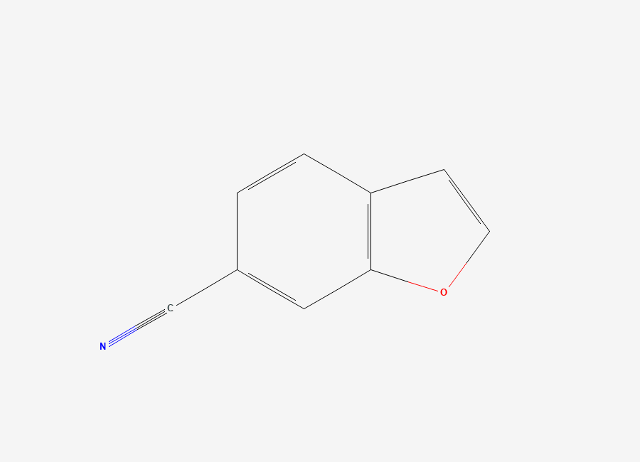 Two-dimensional chemical structure of 1-Benzofuran-6-carbonitrile