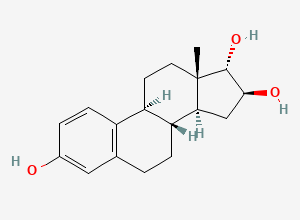 Two-dimensional chemical structure of Estriol EP Impurity G /16,17-epi-Estriol/ trans-Estriol, CAS 793-89-5