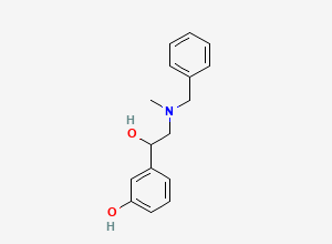 Two-dimensional chemical structure of 3-[2-[Benzyl(methyl)amino]-1-hydroxyethyl]phenol
