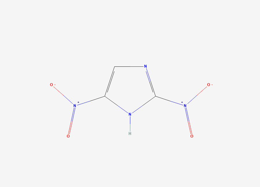 Two-dimensional chemical structure of 2,4-Dinitroimidazole