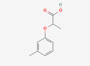 Two-dimensional chemical structure of 2-(3-Methylphenoxy)propanoic acid