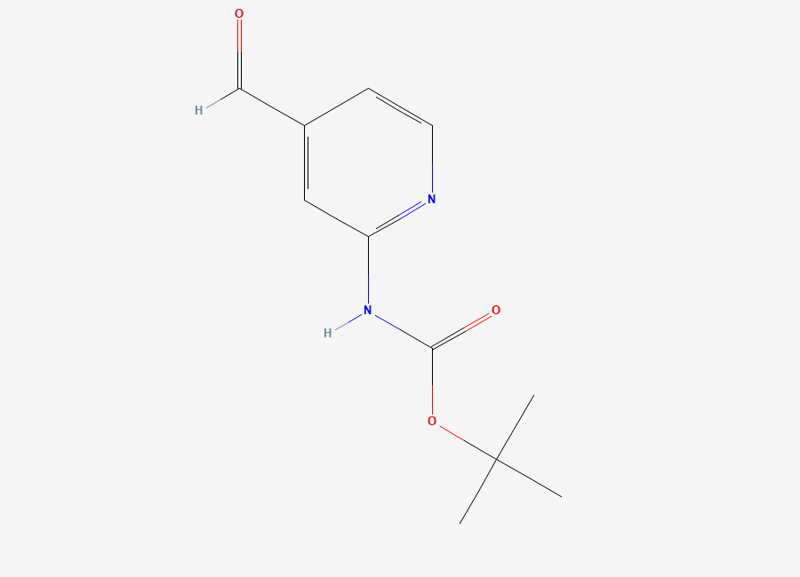 Two-dimensional chemical structure of tert-Butyl (4-formylpyridin-2-yl)carbamate