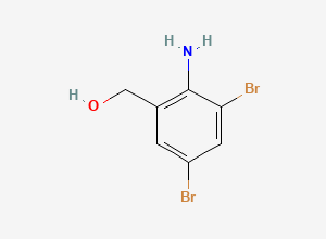 Two-dimensional chemical structure of Bromhexine EP Impurity A / Ambroxol EP Impurity A ;, CAS 50739-76-9