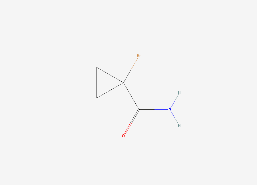 Two-dimensional chemical structure of 1-Bromocyclopropane-1-carboxamide