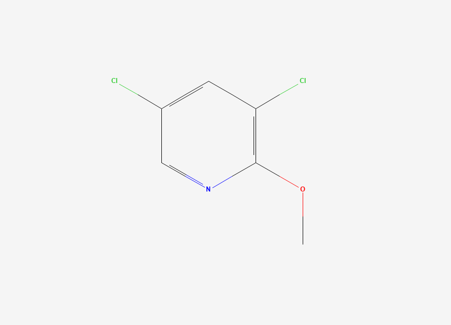 Two-dimensional chemical structure of 3,5-Dichloro-2-methoxypyridine