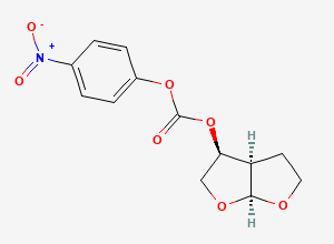 Two-dimensional chemical structure of BIS THF Nitro Derivative 1
