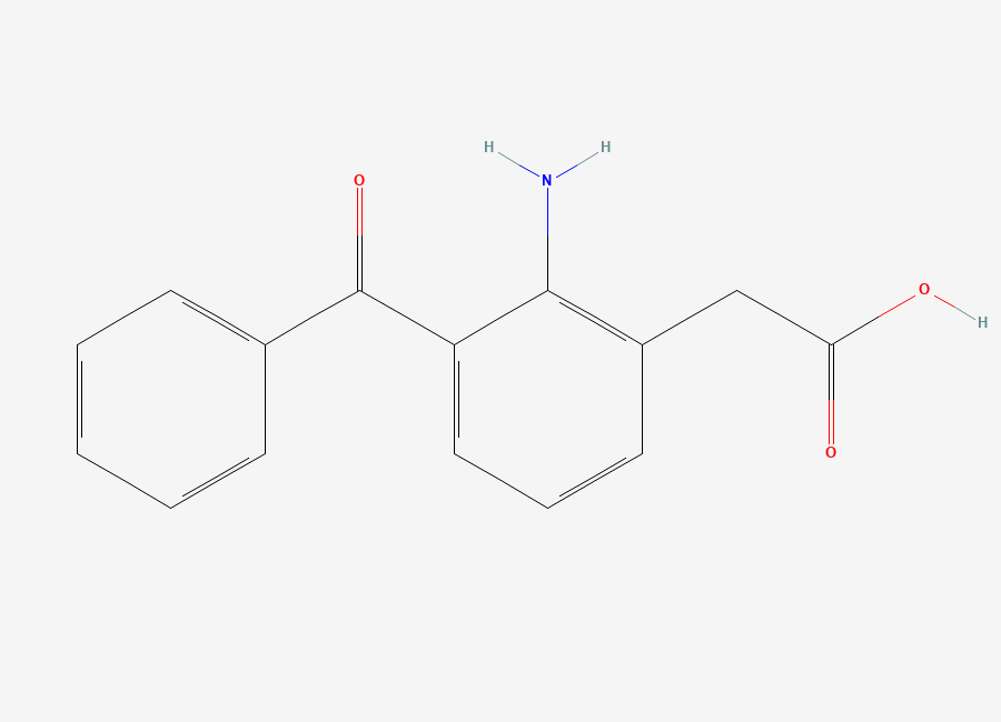 Two-dimensional chemical structure of Amfenac, CAS 51579-82-9