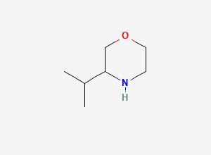 Two-dimensional chemical structure of 3-Isopropylmorpholine