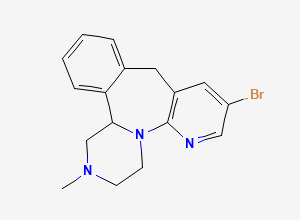 Two-dimensional chemical structure of Mirtazapine Bromide