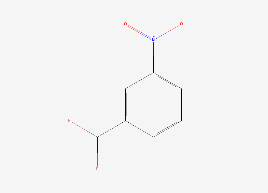 Two-dimensional chemical structure of 1-(Difluoromethyl)-3-nitrobenzene