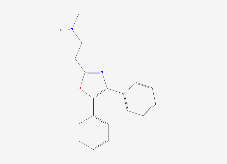 Two-dimensional chemical structure of 2-(4,5-Diphenyloxazol-2-yl)-N-methylethanamine