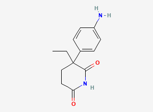 Two-dimensional chemical structure of Aminoglutethimide