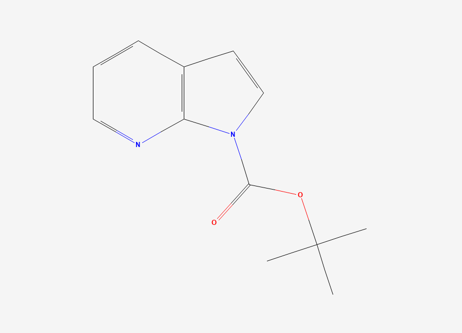 Two-dimensional chemical structure of 1-Boc-7-azaindole