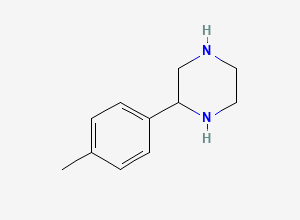 Two-dimensional chemical structure of 2-(4-Methylphenyl)piperazine
