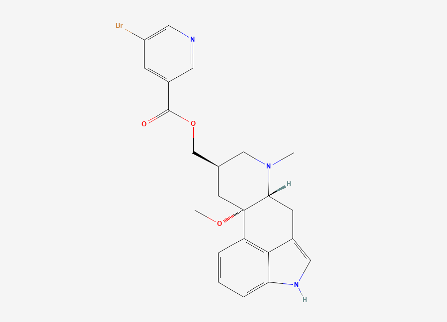 Two-dimensional chemical structure of Nicergoline EP Impurity B, CAS 35264-46-1