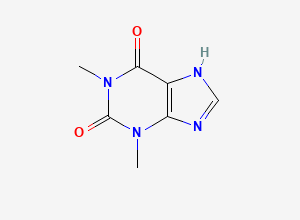 Two-dimensional chemical structure of Caffeine EP Impurity A, CAS 58-55-9