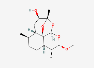 Two-dimensional chemical structure of 3alpha-Hydroxydesoxyartemether