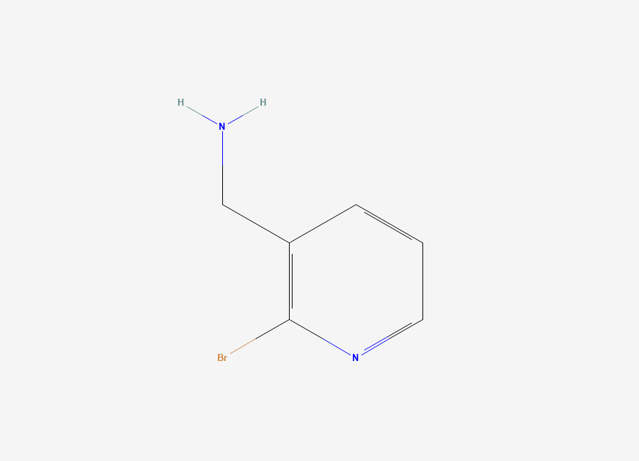 Two-dimensional chemical structure of (2-Bromopyridin-3-yl)methanamine