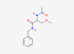 Two-dimensional chemical structure of N-benzyl-2-acetamido-3-methoxypropionamide