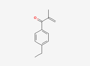Two-dimensional chemical structure of 1-(4-(2-hydroxyethyl)phenyl)-2-methyl-3-(piperidin-1-yl)propan-1-one, CAS 70639-76-8
