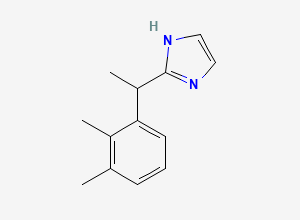 Two-dimensional chemical structure of 2-(1-(2,3-Dimethylphenyl)ethyl)-1H-imidazole