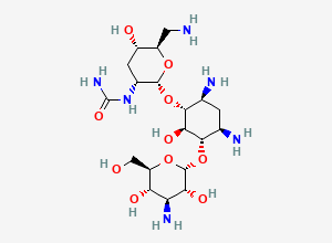 Two-dimensional chemical structure of Nebramycin factor 11