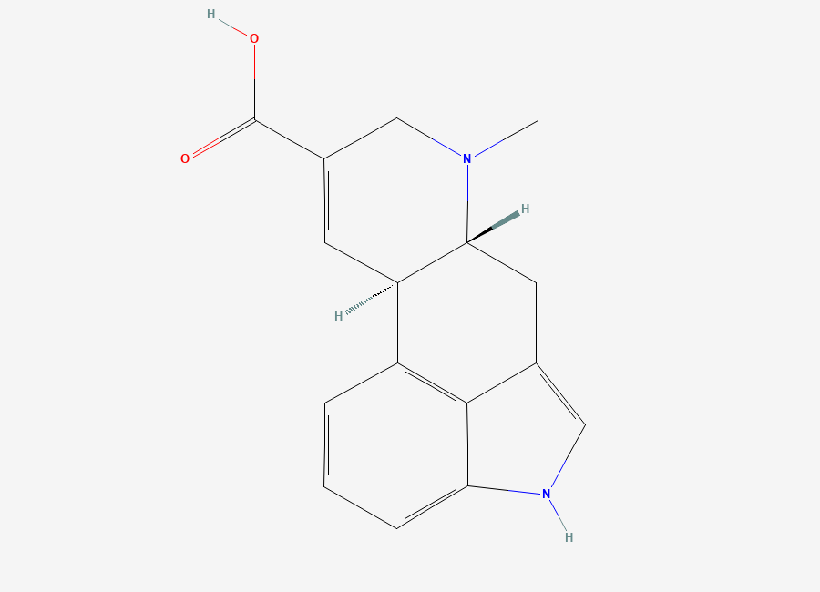 Two-dimensional chemical structure of Paspalic acid