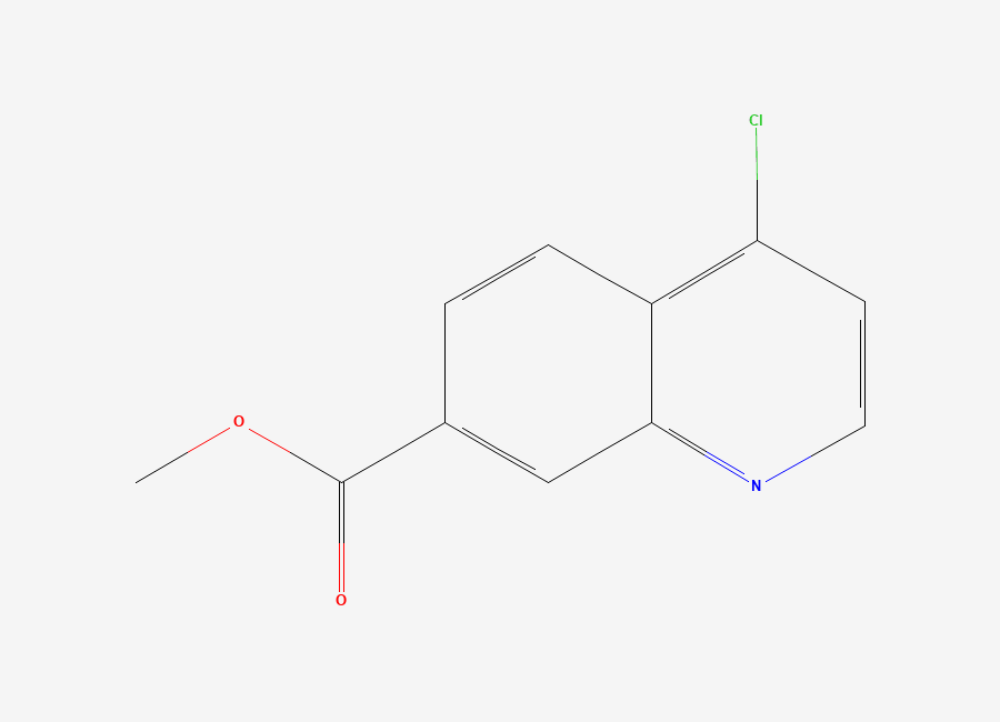 Two-dimensional chemical structure of Methyl 4-chloroquinoline-7-carboxylate