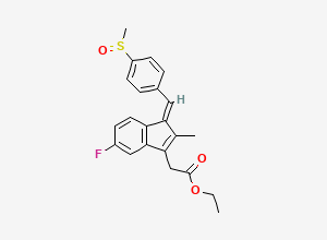 Two-dimensional chemical structure of Sulindac Ethyl Ester