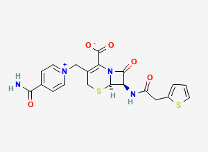Two-dimensional chemical structure of Cefalonium, CAS 5575-21-3