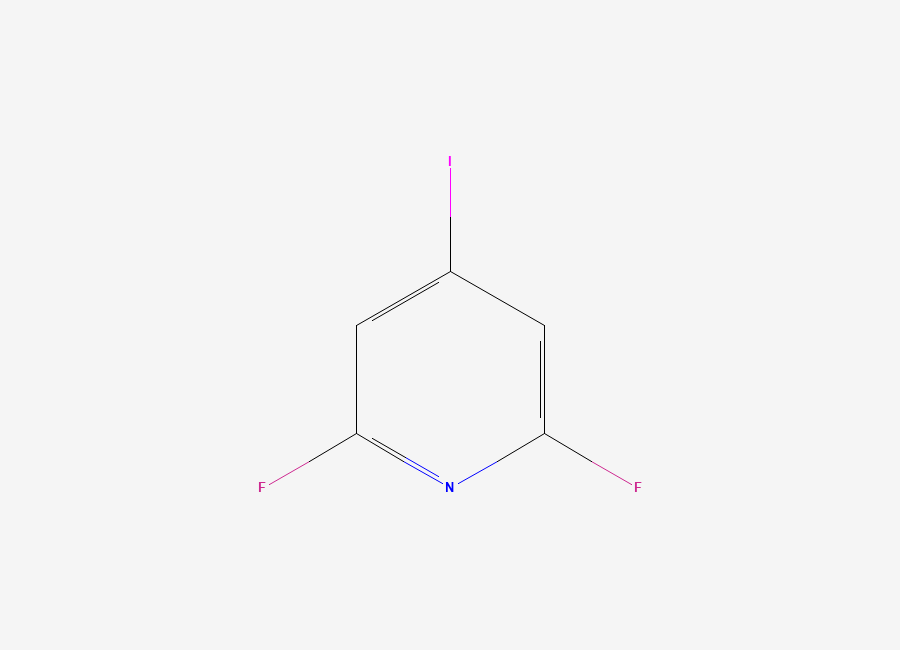 Two-dimensional chemical structure of 2,6-Difluoro-4-iodopyridine
