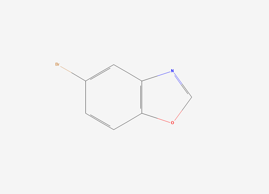 Two-dimensional chemical structure of 5-Bromobenzoxazole