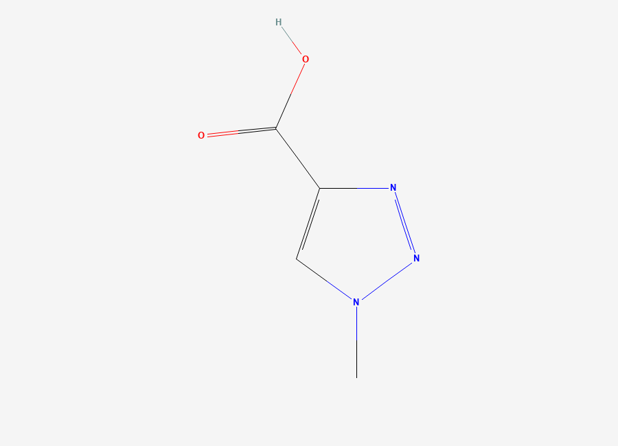 Two-dimensional chemical structure of 1-methyl-1H-1,2,3-triazole-4-carboxylic acid