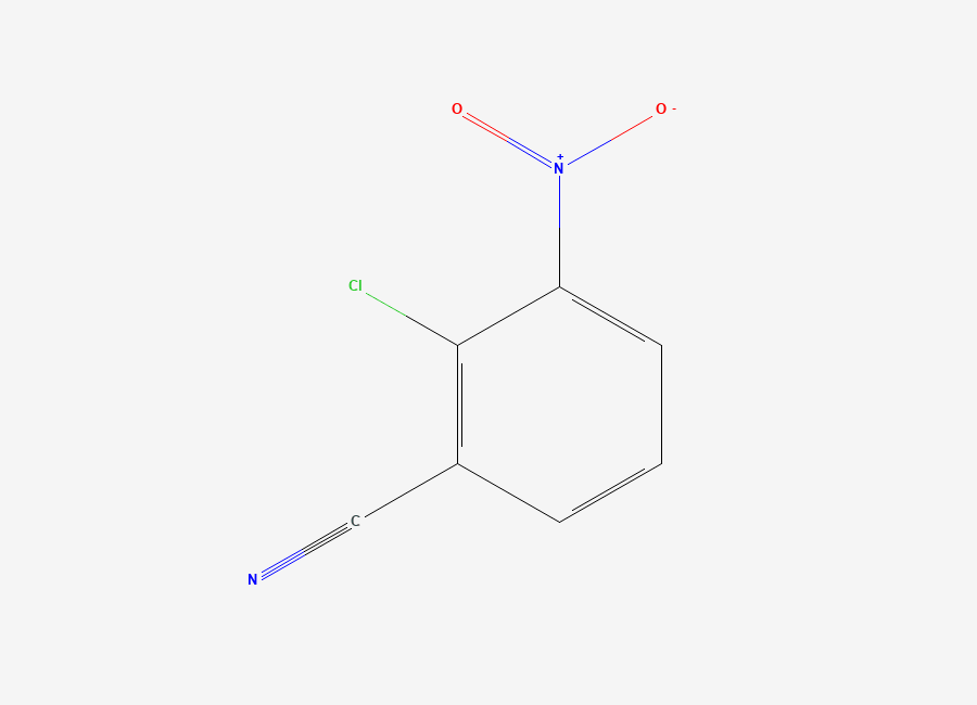 Two-dimensional chemical structure of 2-Chloro-3-nitrobenzonitrile