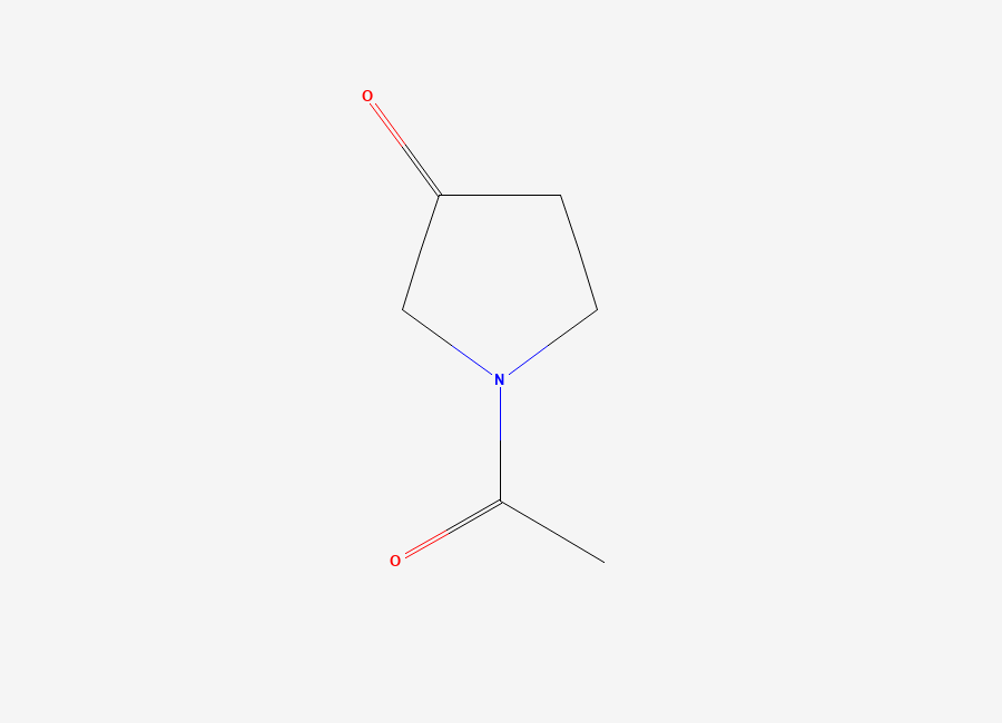 Two-dimensional chemical structure of 1-Acetylpyrrolidin-3-one