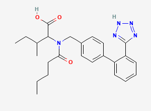 Two-dimensional chemical structure of Isoleucine Valsartan, CAS 137862-78-3