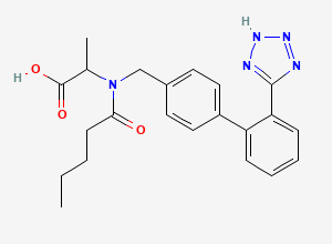 Two-dimensional chemical structure of Valsartan L-Alanine, CAS 137862-57-8
