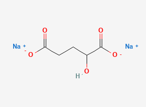 Two-dimensional chemical structure of Disodium 2-hydroxypentanedioate