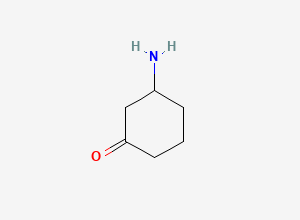 Two-dimensional chemical structure of 3-Aminocyclohexan-1-one