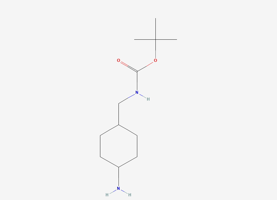Two-dimensional chemical structure of 1,1-Dimethylethyl N-((4-aminocyclohexyl)methyl)carbamate