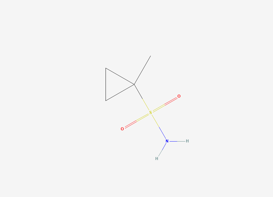 Two-dimensional chemical structure of 1-Methylcyclopropane-1-sulfonamide