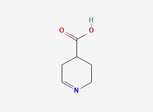 Two-dimensional chemical structure of 2,3,4,5-tetrahydropyridine-4-carboxylic acid