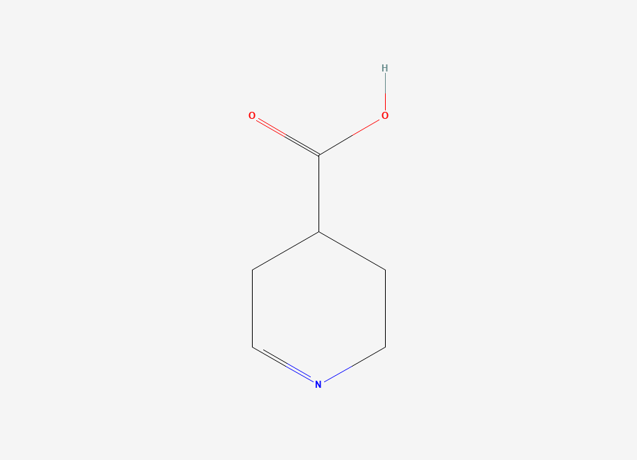 Two-dimensional chemical structure of 2,3,4,5-tetrahydropyridine-4-carboxylic acid