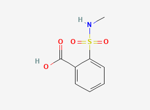 Two-dimensional chemical structure of 2-[(Methylamino)sulfonyl]benzoic acid, CAS 125372-22-7
