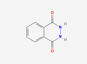 Two-dimensional chemical structure of Phthalic Hydrazide, CAS 1445-69-8